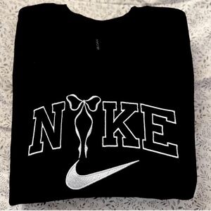 Nike Black Sweatshirt with White Logo